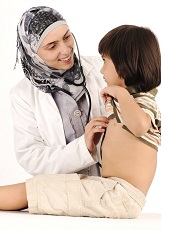 Muslim physician and patient
